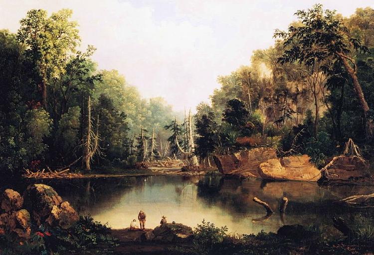 Robert S.Duncanson Little Miami River china oil painting image